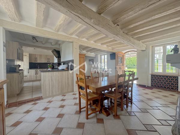 Longère 182 m2 avec double garage, terrain paysager, SPA, sauna...