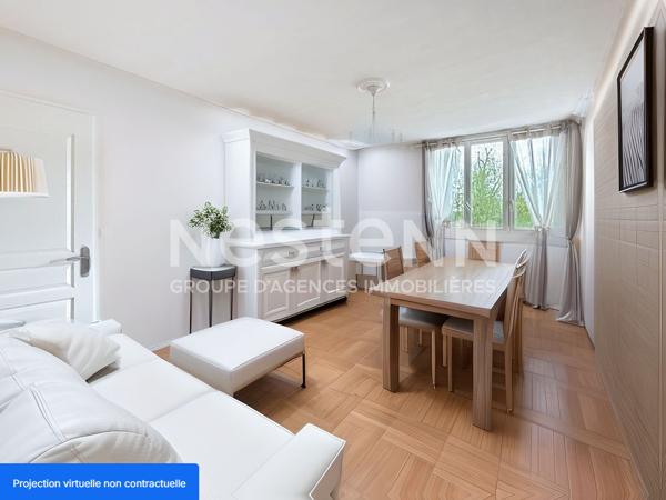 Appartement T3 2 chambres traversant avec balcon et cave - Secteur BRON PISCINE