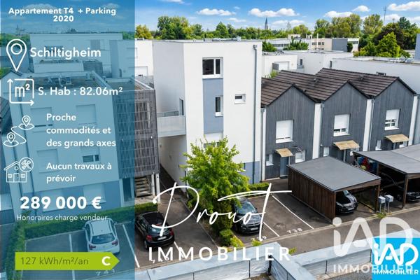 Appartement à vendre 4 pièces 82,06 m² Schiltigheim