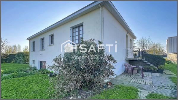 Maison sur Sous-Sol de 100m² - Jardin - Garage - 3 Chambres - Bien Entretenue
