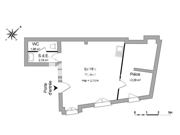 Location Local commercial 2 pièces 50 m² - 1 RUE SAINT-ETIENNE Bordeaux 33000