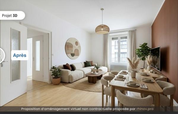Appartement 286 740 € Lyon 06 3 p 58,1 m² DPE D