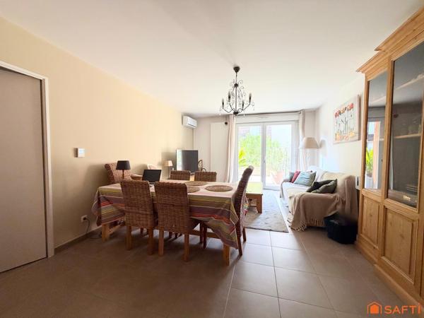 Appartement 72m2, 2 ch, terrasse 35m2,Garage!