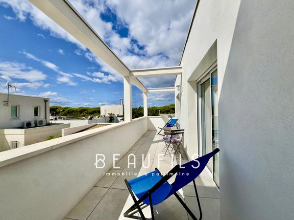 CARNON PLAGE - MAISON TOIT TERRASSE meublée à l'année - 8 pièces - 145 m2 - 5 Chambres - Garage