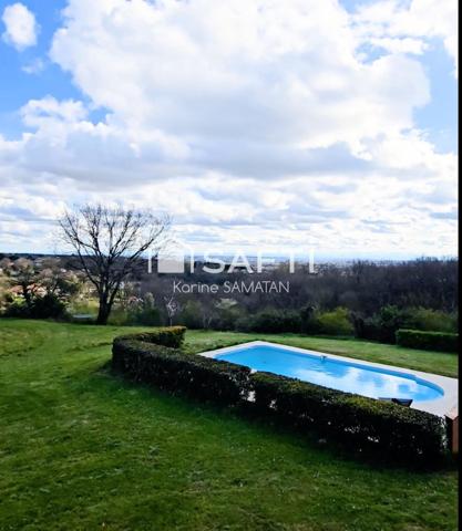 Pechbonnieu – Propriété rare de 270 m² avec grange aménagée, sur 12 000 m² de terrain, vue exceptionnelle sur les Pyrénées, sans vis-à-vis