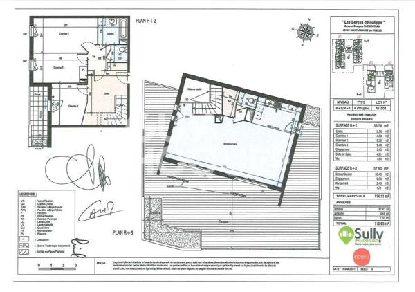 LOCATION : appartement de 4 pièces (114 m²) à ORLEANS