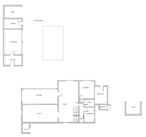 Villa avec piscine et pool house en campgane