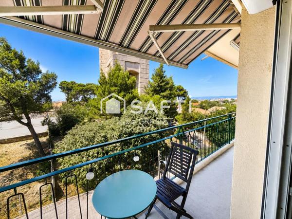 Appartement traversant avec balcon avec vue dégagée