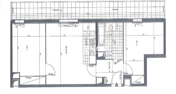 Location Appartement 3 pièces 55.7 m² - Cergy 95000