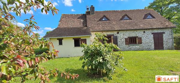 Maison de campagne 4 ch +1 bureau - terrain 1208m²