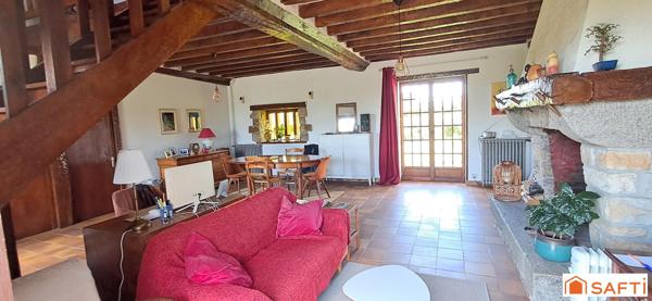 Maison de campagne 4 ch +1 bureau - terrain 1208m²