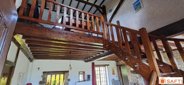 Maison de campagne 4 ch +1 bureau - terrain 1208m²