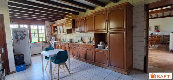 Maison de campagne 4 ch +1 bureau - terrain 1208m²