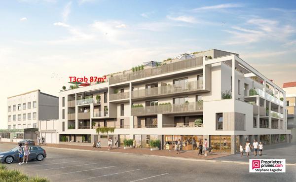 Appartement Stella 3 pièce(s) 87.09 m2 avec terrasse vue Mer 60m²