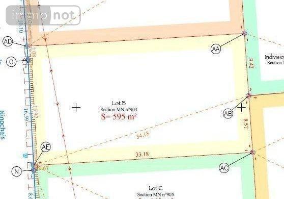 Terrain à Batir à vendre à Bains-sur-Oust en Ille-et-Vilaine (35600), ref : 143/250TB BOURG