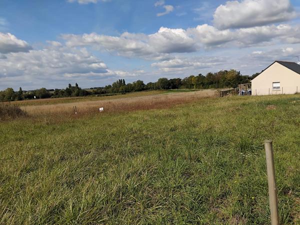 Terrain constructible à Louresse Rochemenier 851 m2