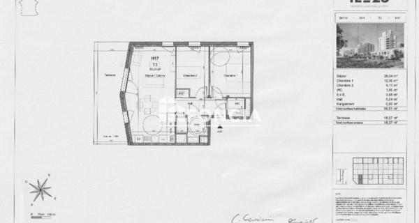 Location Appartement 3 pièces 59.51 m² - Clermont-ferrand 63100