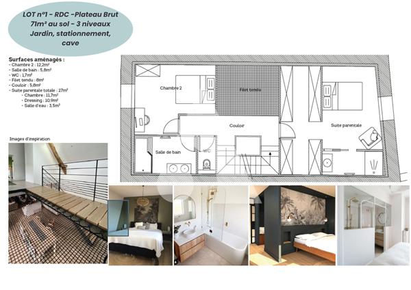 Maison 3 pièces 71 m2