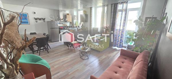 Grand T2 lumineux avec balcon