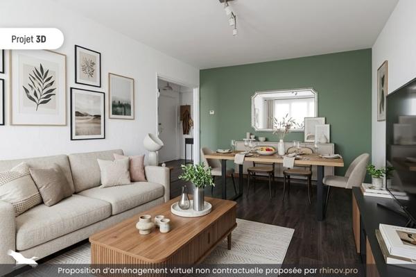 Appartement à vendre |                                       Décines-Charpieu |                                        3 pièces  |  67 m²