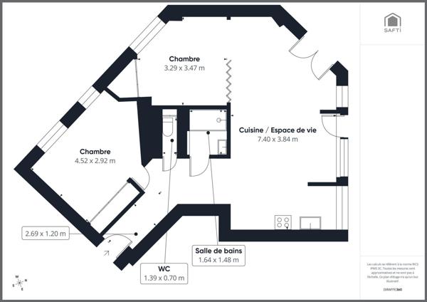 Legendre-Lévis, appartement calme avec balcon