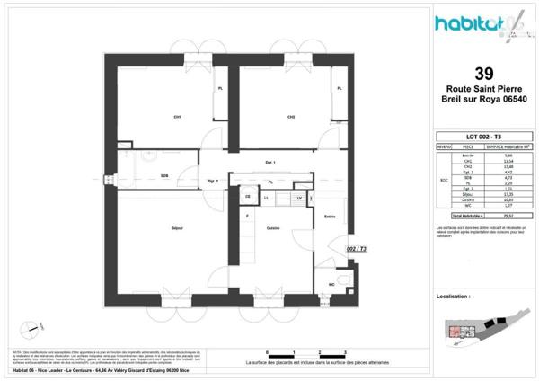  Appartements du 2 au 4 pièces – Breil-sur-Roya 