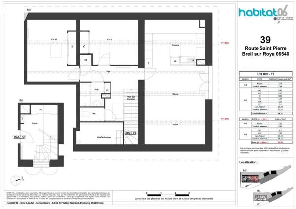  Appartements du 2 au 4 pièces – Breil-sur-Roya 