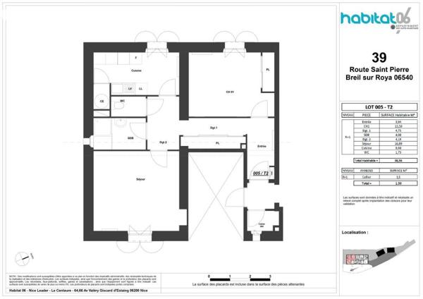  Appartements du 2 au 4 pièces – Breil-sur-Roya 