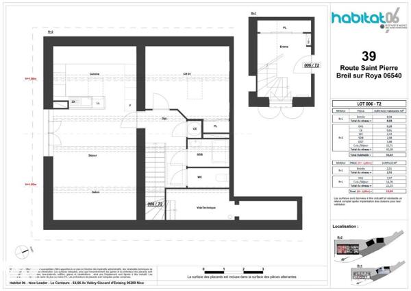  Appartements du 2 au 4 pièces – Breil-sur-Roya 