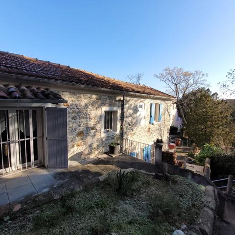Dpt Gard (30), à vendre ALES Menudiere maison en pierre 134 m² sur terrain de 2200 m²