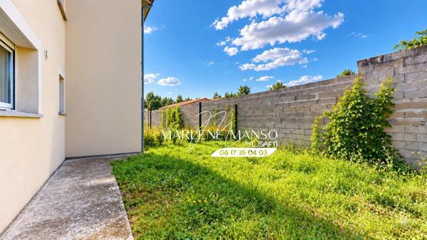 T2 avec jardin sans vis à vis