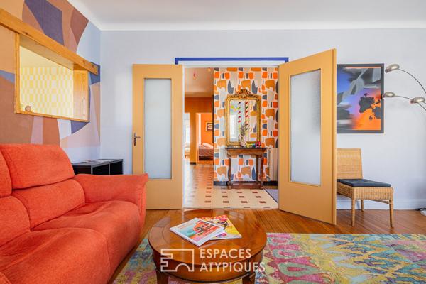 Maison au charme seventies et au design raffiné