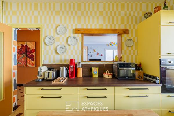 Maison au charme seventies et au design raffiné