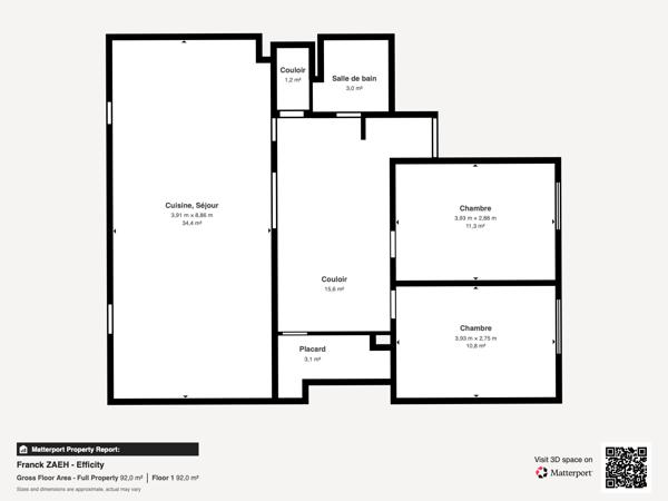 Appartement
         3 pièces
        - 84 m² Exclusivité 239 000 € *