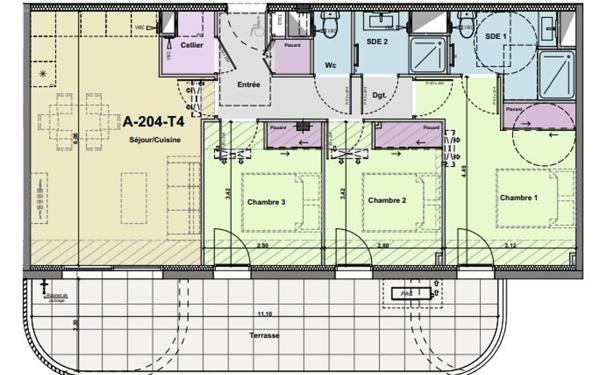 Appartement à vendre    4 pièces •  Narbonne