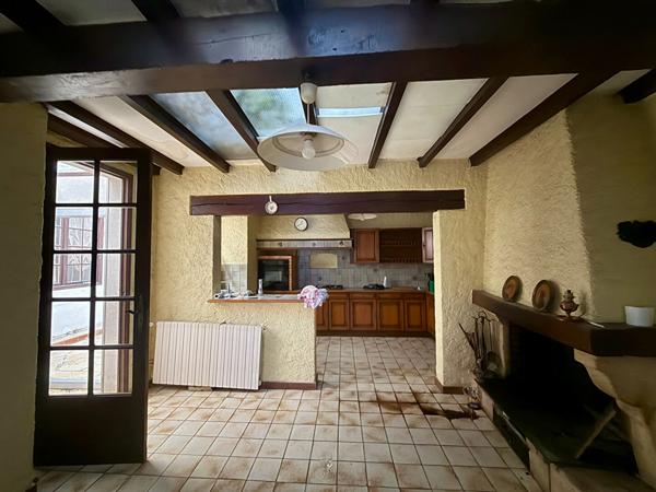 Grande maison de village type 8 à rénover avec garage, patio et volumes généreux à Trèbes