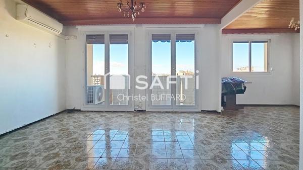 MARSEILLE 10? – FF4 AVEC VUE VÉLODROME & NOTRE-DAME, À RÉNOVER