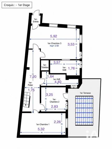 Immeuble à vendre 224 m² Paris 15
