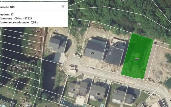 Terrain à vendre    OEting
