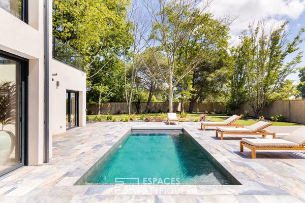 Maison contemporaine avec piscine à Saint-Lys