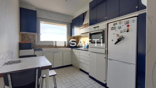 Appartement 4 pièces, 3 chambres, une cave,un box