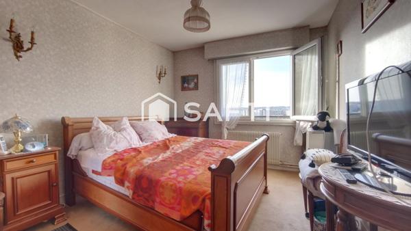 Appartement 4 pièces, 3 chambres, une cave,un box