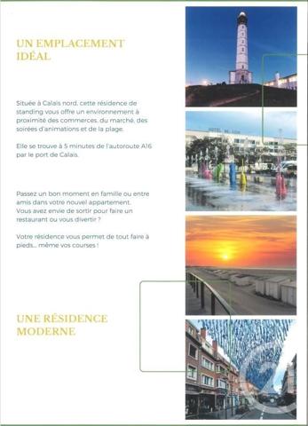 appartement à vendre  3 pièces - 74,75 m2 CALAIS - 62