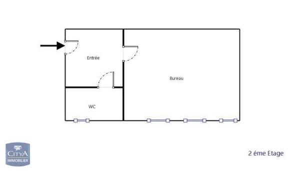 Local commercial à louer 51.5m²