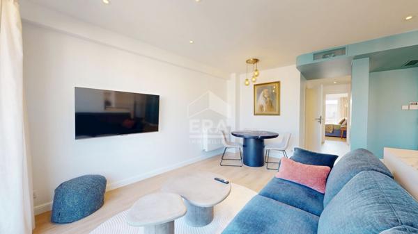 NICE - RUE DE FRANCE : MAGNIFIQUE F3 AVEC GRANDE TERRASSE DE 17 M² À CIEL OUVERT VUE DÉGAGÉE VILLE ET MER