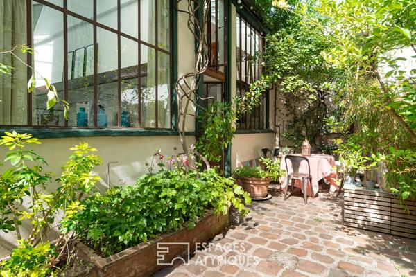 Loft sur cour dans un ancien atelier