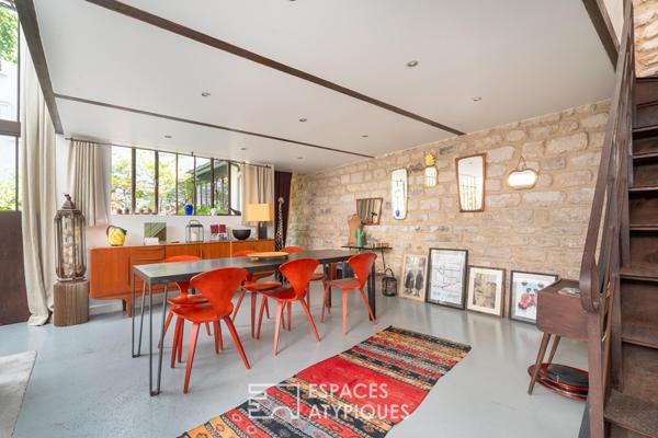 Loft sur cour dans un ancien atelier