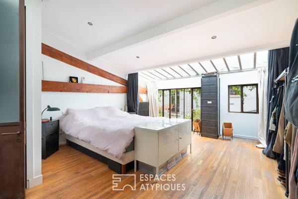 Loft sur cour dans un ancien atelier