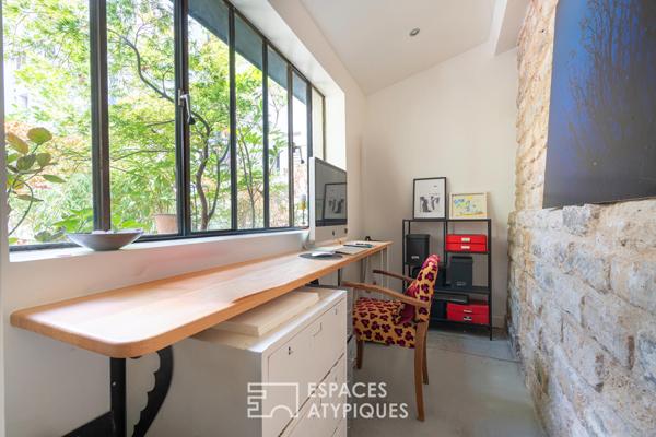 Loft sur cour dans un ancien atelier