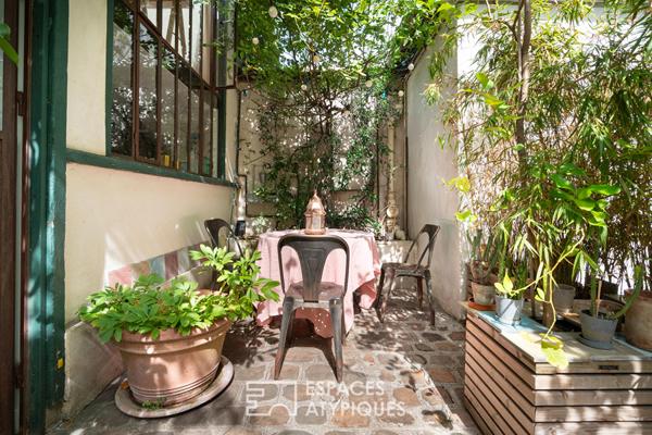Loft sur cour dans un ancien atelier